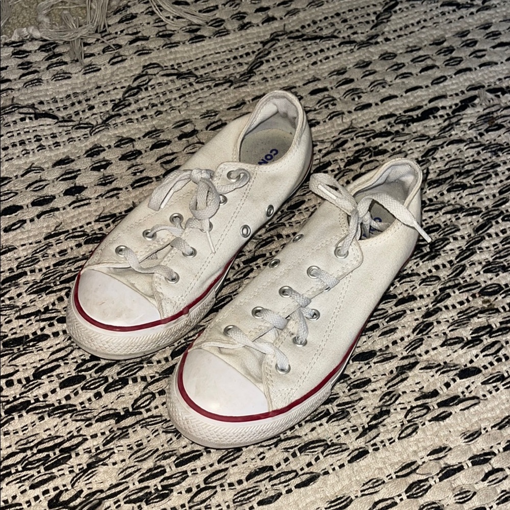 Converse White Canvas Sneakers